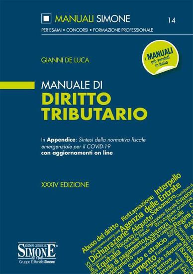 Immagine di MANUALE DI DIRITTO TRIBUTARIO 2020