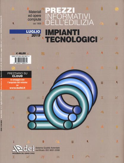 Immagine di PREZZI INFORMATIVI DELL`EDILIZIA. IMPIANTI TECNOLOGICI. LUGLIO 2019