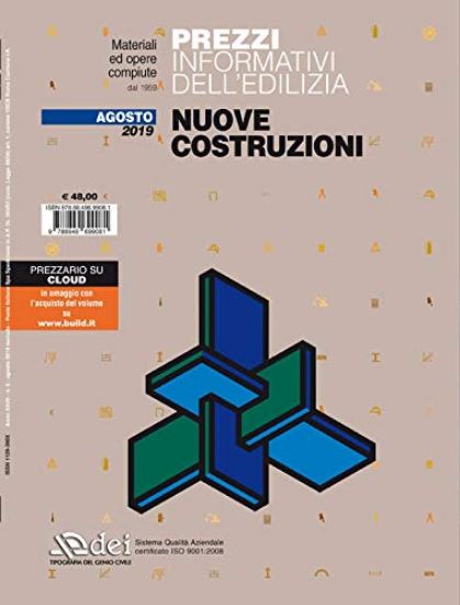 Immagine di PREZZI INFORMATIVI DELL`EDILIZIA. NUOVE COSTRUZIONI. AGOSTO 2019