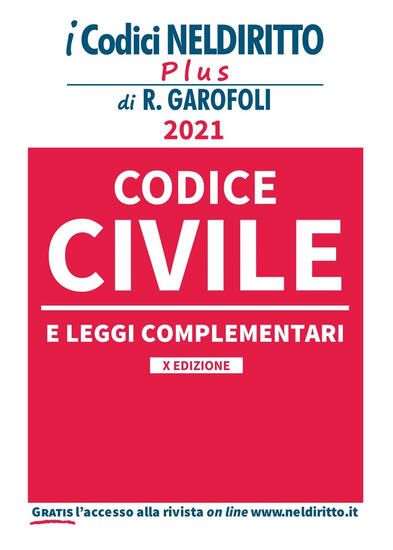 Immagine di CODICE CIVILE E LEGGI COMPLEMENTARI 2021