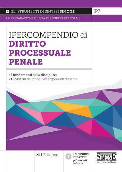 Immagine di IPERCOMPENDIO DI DIRITTO PROCESSUALE PENALE 2021