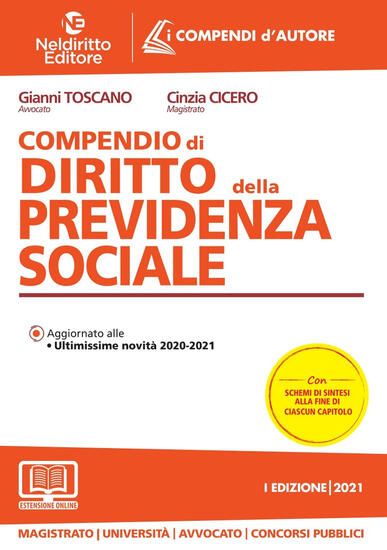 Immagine di COMPENDIO DI DIRITTO DELLA PREVIDENZA SOCIALE 2021