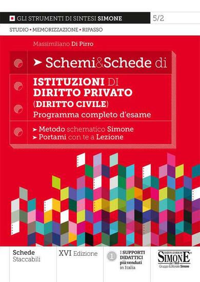 Immagine di SCHEMI & SCHEDE DI ISTITUZIONI DI DIRITTO PRIVATO (DIRITTO CIVILE). 2021 - VOLUME 5/2