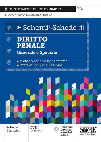 Immagine di SCHEMI E SCHEDE DI DIRITTO PENALE. GENERALE E SPECIALE 2021