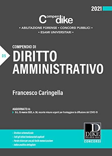 Immagine di COMPENDIO DI DIRITTO AMMINISTRATIVO. 2021