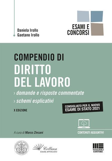 Immagine di COMPENDIO DI DIRITTO DEL LAVORO. 2021