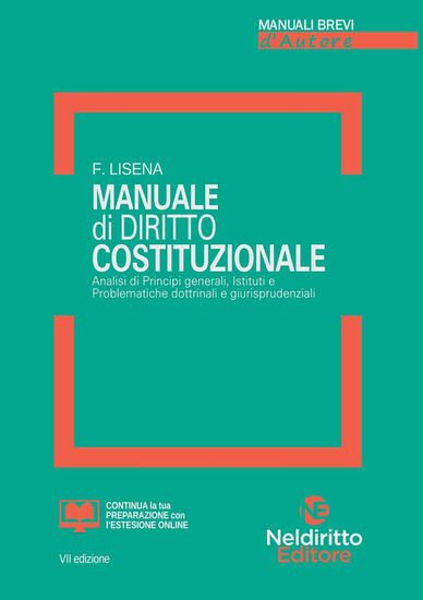 Immagine di MANUALE DI DIRITTO COSTITUZIONALE 2021