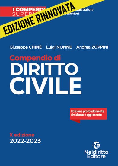 Immagine di COMPENDIO DI DIRITTO CIVILE 2021-2022