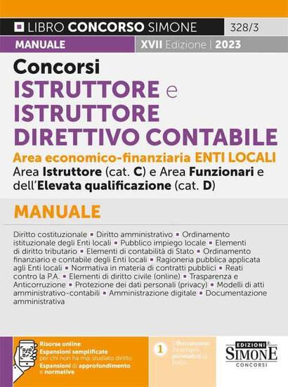 Immagine di CONCORSI ISTRUTTORE E ISTRUTTORE DIRETTIVO CONTABILE AREA ECONOMICO-FINANZIARIA ENTI LOCALI.2023