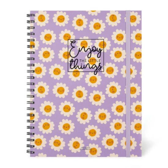 Immagine di LARGE SPIRAL NOTEBOOK, DAISY