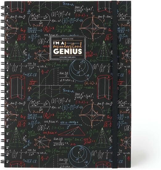 Immagine di 3-IN-1 SPIRAL NOTEBOOK, MAXI TRIO SPIRAL NOTEBOOK - GENIUS