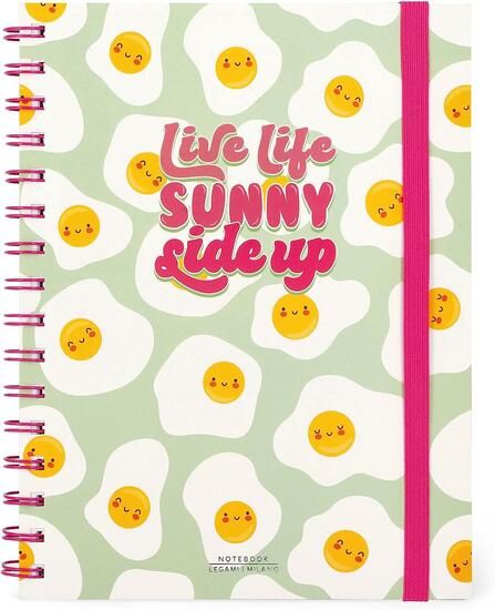 Immagine di QUADERNO A RIGHE LARGE SPIRAL NOTEBOOK, EGG