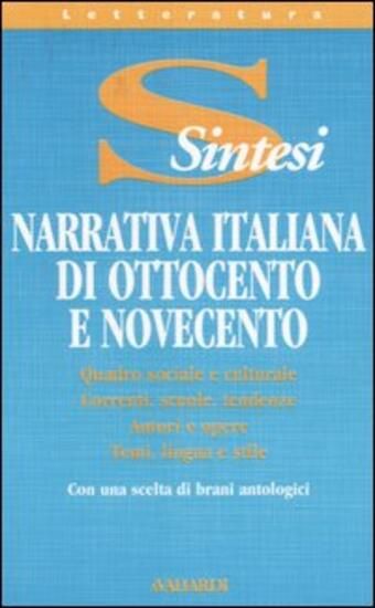 Immagine di NARRATIVA ITALIANA DI OTTOCENTO E NOVECENTO