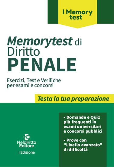 Immagine di MEMORYTEST DI DIRITTO PENALE