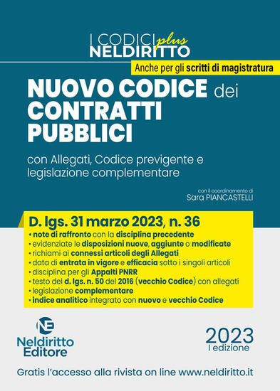 Immagine di NUOVO CODICE DEI CONTRATTI PUBBLICI ( IL )