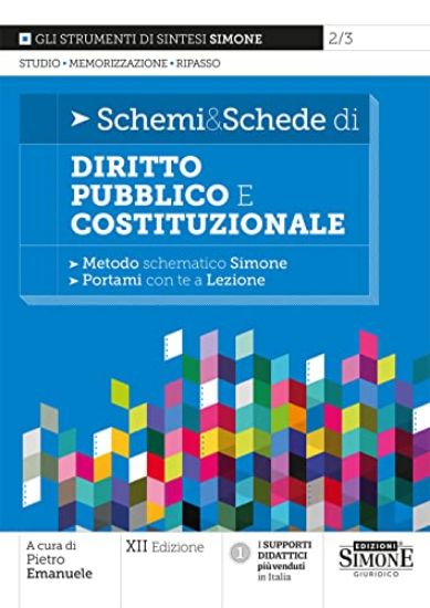 Immagine di SCHEMI & SCHEDE DI DIRITTO PUBBLICO E COSTITUZIONALE