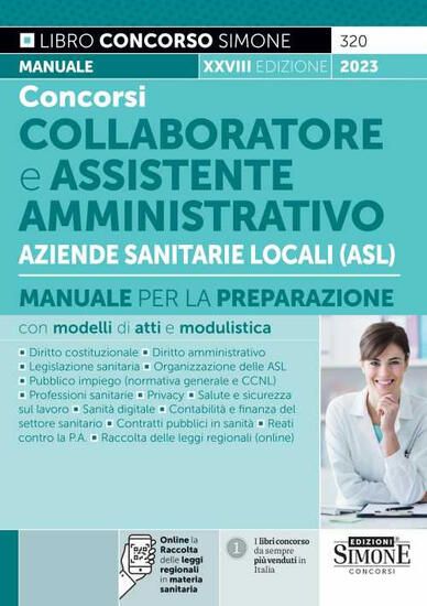 Immagine di CONCORSI COLLABORATORE E ASSISTENTE AMMINISTRATIVO AZIENDE SANITARIE LOCALI (ASL). 2023