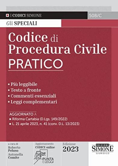 Immagine di CODICE DI PROCEDURA CIVILE PRATICO 2023