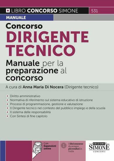 Immagine di CONCORSO DIRIGENTE TECNICO.MANUALE PER LA PREPARAZIONE AL CONCORSO. CON ESPANSIONE ONLINE