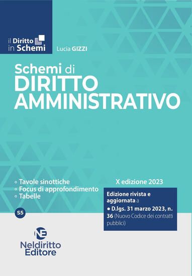 Immagine di SCHEMI DI DIRITTO AMMINISTRATIVO 2023