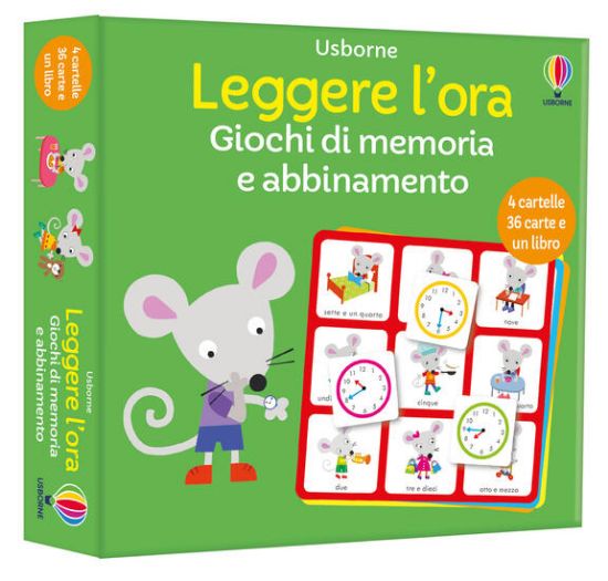 Immagine di LEGGERE L`ORA. GIOCHI DI MEMORIA E ABBINAMENTO. EDIZ. A COLORI. CON 4 CARTELLE. CON 36 CARTE