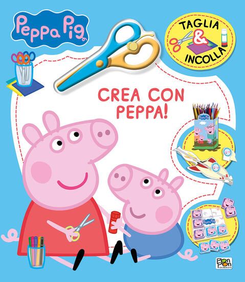 Immagine di CREA CON PEPPA! TAGLIA & INCOLLA. PEPPA PIG. EDIZ. A COLORI