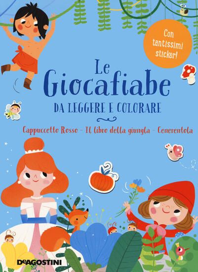 Immagine di GIOCAFIABE DA LEGGERE E COLORARE (LE). VOL. 1: CAPPUCCETTO ROSSO-IL LIBRO DELLA GIUNGLA-CENERENTOLA