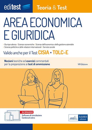 Immagine di EDITEST. AREA ECONOMICA E GIURIDICA. TEORIA & TEST. NOZIONI TEORICHE ED ESERCIZI COMMENTATI PER ...