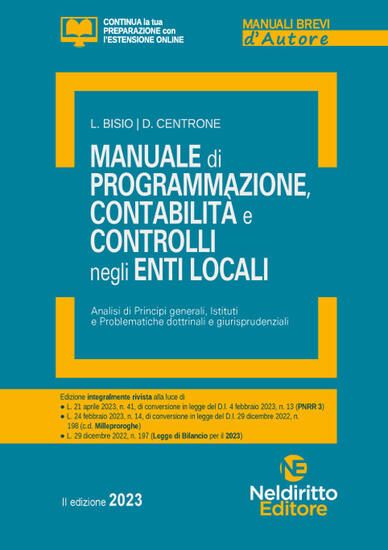 Immagine di MANUALE BREVE DI CONTABILITA`, PROGRAMMAZIONE E CONTROLLI NEGLI ENTI LOCALI