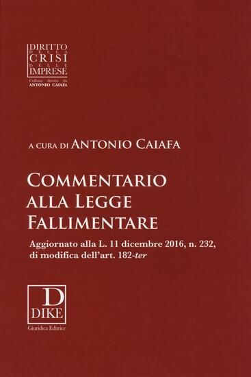 Immagine di COMMENTARIO ALLA LEGGE FALLIMENTARE