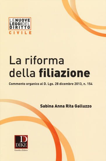 Immagine di RIFORMA DELLA FILIAZIONE (LA)