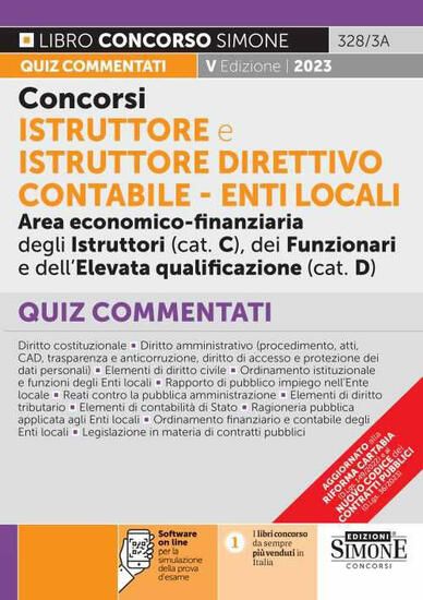 Immagine di CONCORSI ISTRUTTORE E ISTRUTTORE DIRETTIVO CONTABILE. ENTI LOCALI AREA ECONOMICO-FINANZIARIA 2023