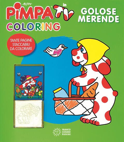 Immagine di GOLOSE MERENDE. PIMPA IN TV. COLORING. EDIZ. ILLUSTRATA. CON GADGET