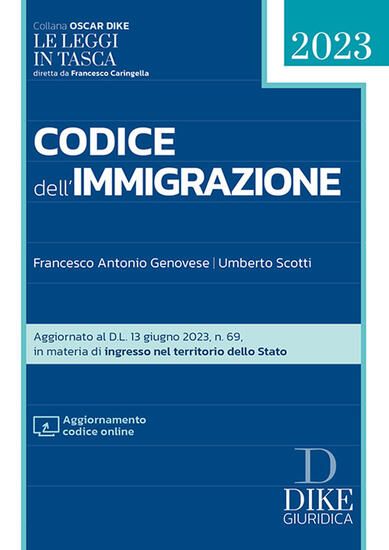 Immagine di CODICE DELL`IMMIGRAZIONE 2023. CON AGGIORNAMENTO ONLINE