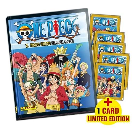 Immagine di ONE PIECE. STICKER & TRADING CARD. EDIZ. ILLUSTRATA. CON 5 BUSTINE. CON CARD LIMITED EDITION