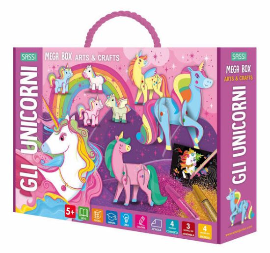 Immagine di UNICORNI. MEGA BOX ARTS & CRAFTS. EDIZ. A COLORI. CON PRODOTTI VARI (GLI)