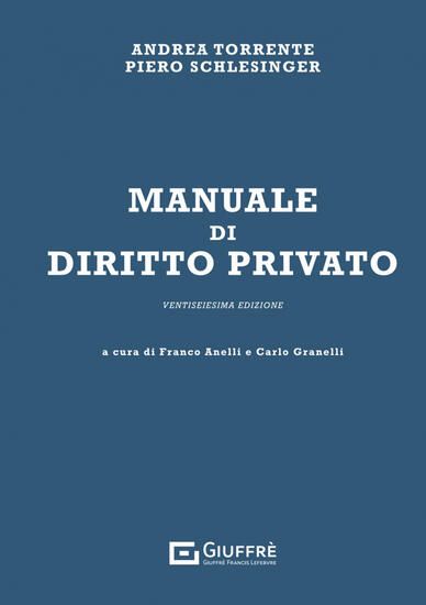 Immagine di MANUALE DI DIRITTO PRIVATO