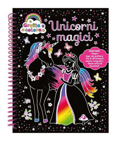 Immagine di UNICORNI MAGICI. GRATTA E COLORA. EDIZ. A COLORI. CON MATITA DI LEGNO