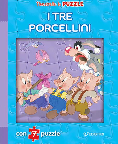 Immagine di TRE PORCELLINI. FINESTRELLE IN PUZZLE. EDIZ. A COLORI (I)