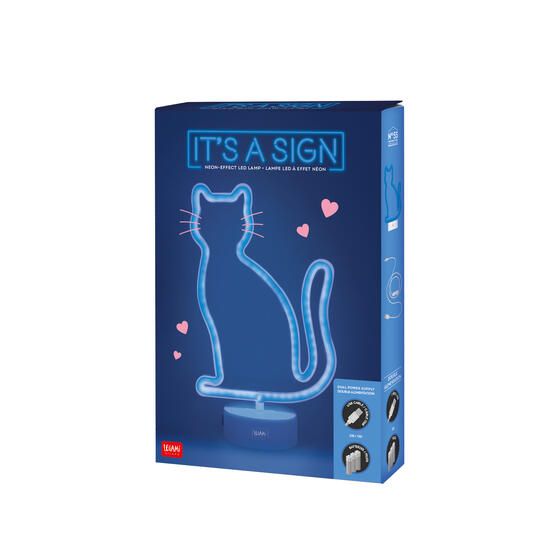 Immagine di LAMPADA LED. IT`S A SIGN - NEON EFFECT LED LAMP - KITTY