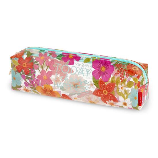 Immagine di ASTUCCIO TRANSPARENT PENCIL CASE - FLOWERS