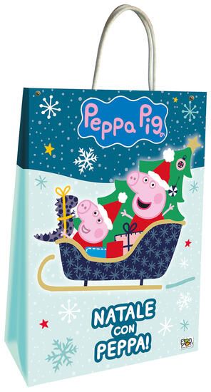 Immagine di NATALE CON PEPPA. SHOPPER BAG. PEPPA PIG. EDIZ. A COLORI