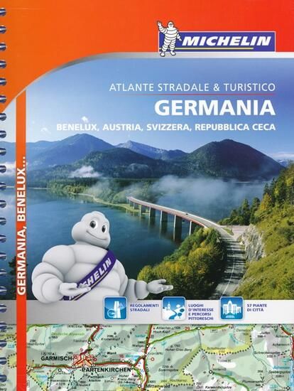 Immagine di GERMANIA, BENELUX, AUSTRIA, SVIZZERA, REPUBBLICA CECA. ATLANTE STRADALE & TURISTICO