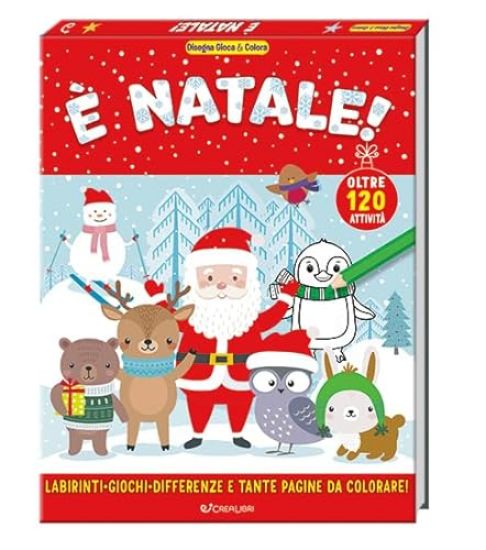 Immagine di E` NATALE! DISEGNA GIOCA & COLORA. EDIZ. ILLUSTRATA