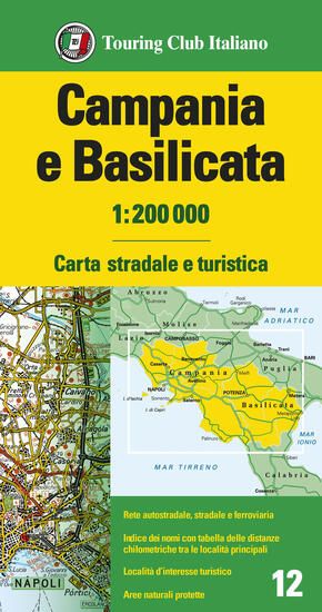 Immagine di CAMPANIA E BASILICATA 1:200.000. CARTA STRADALE E TURISTICA. EDIZ. MULTILINGUE