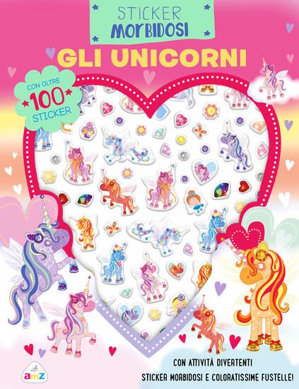 Immagine di UNICORNI. STICKER MORBIDOSI. EDIZ. A COLORI (GLI)