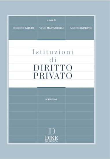 Immagine di ISTITUZIONI DI DIRITTO PRIVATO