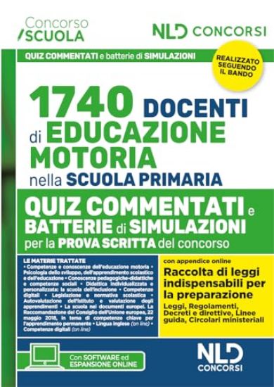 Immagine di CONCORSO 1740 DOCENTI EDUCAZIONE MOTORIA NELLA SCUOLA PRIMARIA. QUIZ COMMENTATI CON BATTERIE DI S