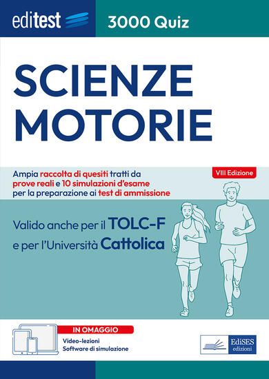 Immagine di EDITEST. SCIENZE MOTORIE. 3000 QUIZ. AMPIA RACCOLTA DI QUESITI TRATTI DA PROVE REALI E 10 SIMULA...