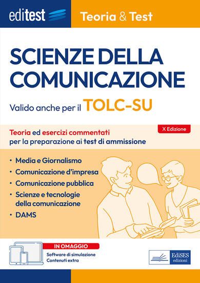 Immagine di EDITEST. SCIENZE DELLA COMUNICAZIONE. TEORIA ED ESERCIZI COMMENTATI PER LA PREPARAZIONE AI TEST ...